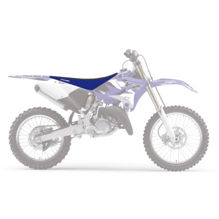 BLACKBIRD POKROWIEC / POSZYCIE NA SIEDZENIE YAMAHA YZ 125 '22-'25, YZ 250 '22-'25 DOUBLE GRIP 3 KOLOR CZARNY NIEBIESKI
