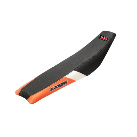 BLACKBIRD POKROWIEC / POSZYCIE NA SIEDZENIE KTM SX 65 '09-'15 DREAM 4 KOLOR CZARNY POMARAŃCZOWY BIAŁY