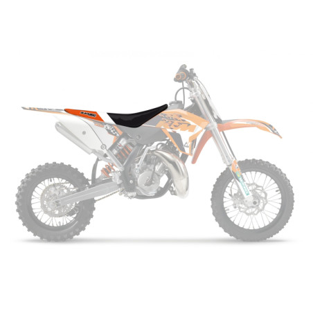 BLACKBIRD POKROWIEC / POSZYCIE NA SIEDZENIE KTM SX 65 '09-'15 DREAM 4 KOLOR CZARNY POMARAŃCZOWY BIAŁY