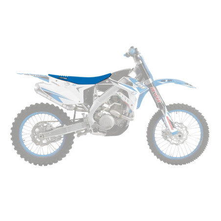BLACKBIRD POKROWIEC / POSZYCIE NA SIEDZENIE TM MX/EN 2T/4T '22-'23 (ALL MODELS) DOUBLE GRIP 3 KOLOR NIEBIESKI
