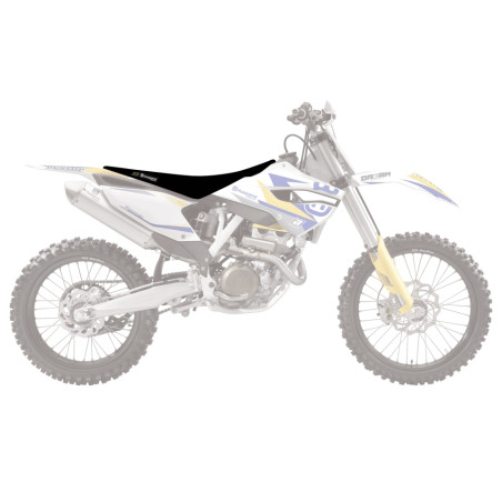 BLACKBIRD POKROWIEC / POSZYCIE NA SIEDZENIE HUSQVARNA FC/TC '14-'15, TE/FE '14-'16 ZEBRA KOLOR CZARNY ŻÓŁTY