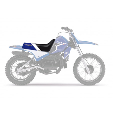 BLACKBIRD WYPRZEDAŻ POKROWIEC / POSZYCIE NA SIEDZENIE YAMAHA PW 80 '96-'19 DREAM 4 YAMAHA KOLOR CZARNY BIAŁY NIEBIESKI