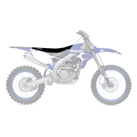 BLACKBIRD POKROWIEC / POSZYCIE NA SIEDZENIE YAMAHA YZ 250F '24; YZ 450F '23-'24 ZEBRA KOLOR CZARNY NIEBIESKI (REAL FOTO)