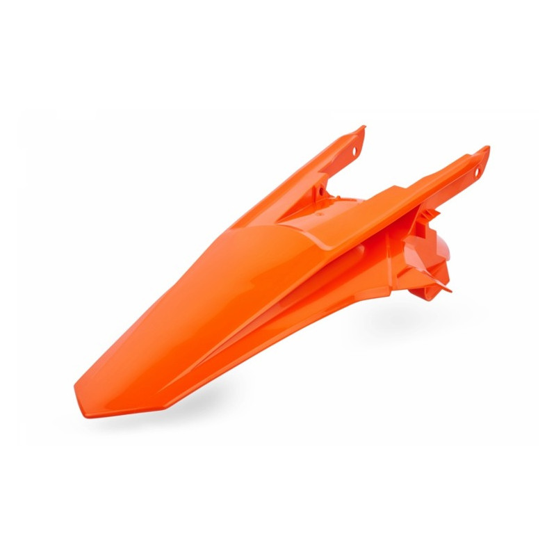 POLISPORT BŁOTNIK TYŁ (BEZ BOCZKÓW) KTM EXC 125/200/250/300/450/500, EXC-F 250/350/450/500 `17-19 KOLOR POMARAŃCZOWY (WITH PINS)