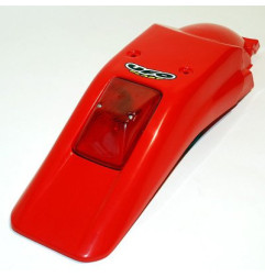 UFO BŁOTNIK TYŁ HONDA XR 250/400R '96-'26, Z LAMPKĄ WZÓR ORYGINALNY KOLOR CZERWONY