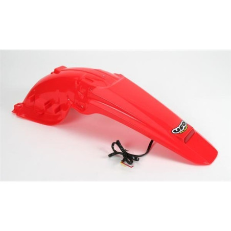 UFO BŁOTNIK TYŁ HONDA CRF 450X '05-'16, Z LAMPKĄ LED KOLOR CZERWONY