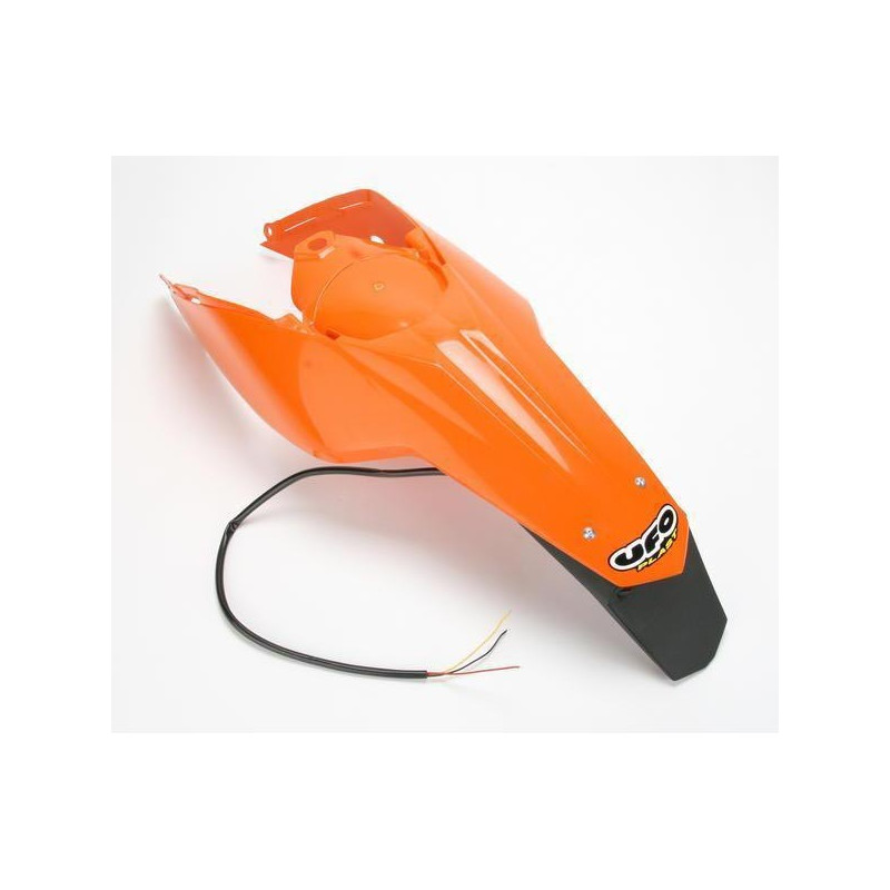 UFO BŁOTNIK TYŁ KTM SX/SXF '11-'13 Z LAMPĄ KOLOR POMARAŃCZOWY ( ENDURO Z LAMPKĄ LED )