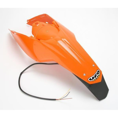 UFO BŁOTNIK TYŁ KTM SX/SXF '11-'13 Z LAMPĄ KOLOR POMARAŃCZOWY ( ENDURO Z LAMPKĄ LED )