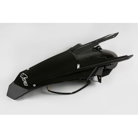 UFO BŁOTNIK TYŁ KTM EXC 125/150/250/300 TPI, EXC-F 250/350/450/500 '17-19, KOLOR CZARNY ( ENDURO Z LAMPKĄ LED )
