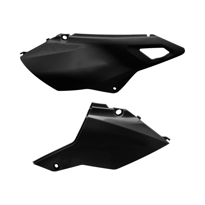 POLISPORT BOCZKI TYLNE SUZUKI DR-Z 400 (DRZ400) '00-'25 RESTYLING KOLOR CZARNY (KOMPLET)