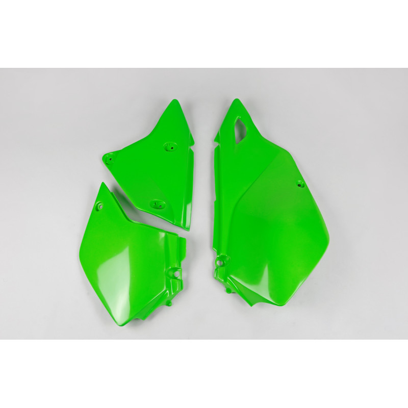 UFO BOCZKI TYLNE KAWASAKI KLX 400R '03-'25 ( KOMPLET ) KOLOR ZIELONY