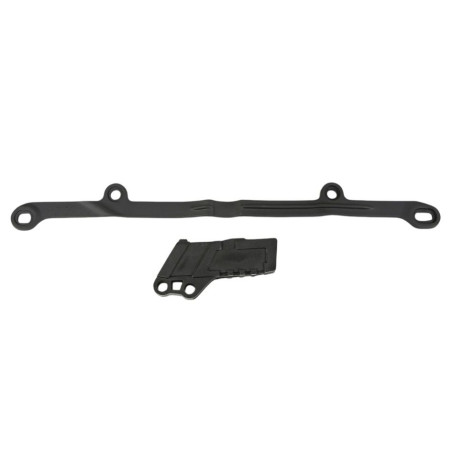 UFO KOMPLET ŚLIZG (KA03750001) + PROWADNICA (KA03762001) ŁAŃCUCHA KAWASAKI KXF 250 F (KXF 250) '04-'05 KOLOR CZARNY