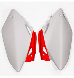 UFO BOCZKI TYLNE HONDA CRF 450R '05-'06 KOLOR OEM (BIAŁY/CZERWONY)
