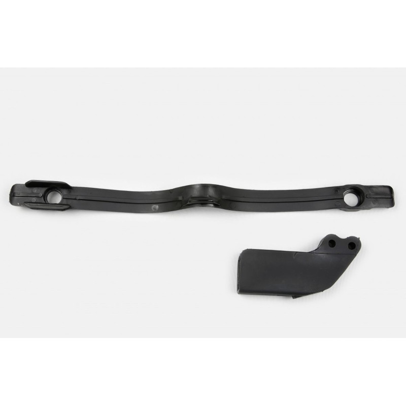 UFO KOMPLET ŚLIZG (KT03069001) + PROWADNICA (KT03068001) ŁAŃCUCHA KTM SX/SXF '97-'06, EXC/EXC-F '97-'07 KOLOR CZARNY