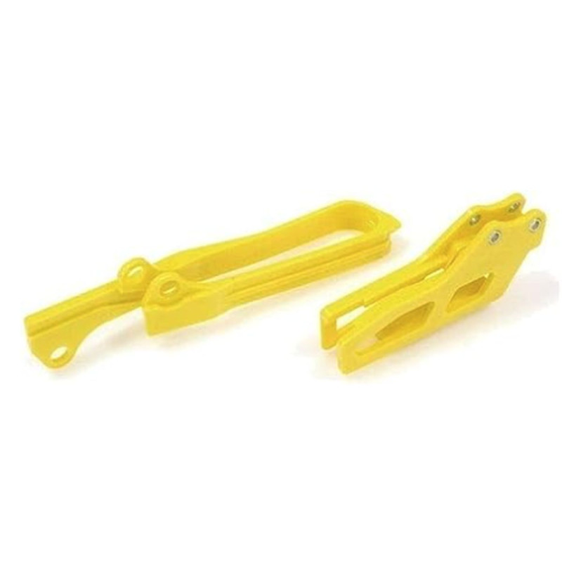 POLISPORT PROWADNICA I ŚLIZG ŁAŃCUCHA (KOMPLET) SUZUKI RMZ 250 '19-'22; RMZ 450 '18-'22 KOLOR ŻÓŁTY