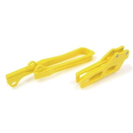POLISPORT PROWADNICA I ŚLIZG ŁAŃCUCHA (KOMPLET) SUZUKI RMZ 250 '19-'22; RMZ 450 '18-'22 KOLOR ŻÓŁTY