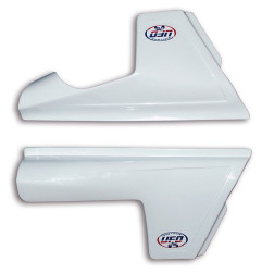 UFO BOCZKI TYLNE KTM 125/250/350/390/420/495 '81-'82 KOLOR BIAŁY