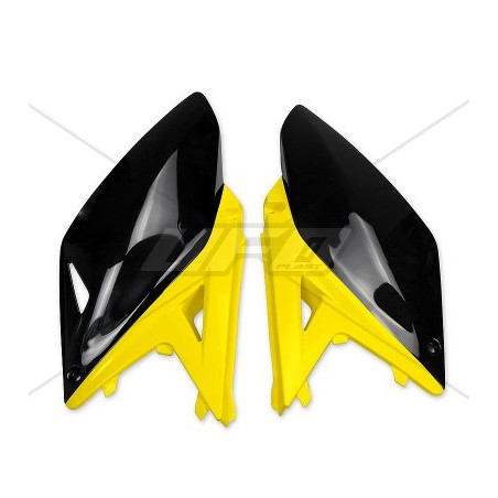 UFO BOCZKI TYLNE SUZUKI RMZ 250 '10-'18 KOLOR OEM 2012 (CZARNY/ŻÓŁTY)