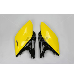 UFO BOCZKI TYLNE SUZUKI RMZ 250 '10-'18 KOLOR ŻÓŁTY/CZARNY (OEM DLA ROCZNIKÓW '14-'16)