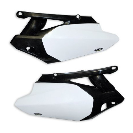 UFO BOCZKI TYLNE YAMAHA YZF 450 '10-'13 KOLOR BIAŁY