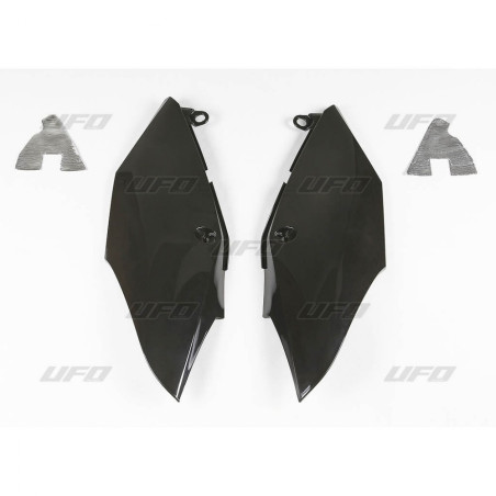 UFO BOCZKI TYLNE HONDA CRF 250R '18-'21, CRF 450R '17-'20, KOLOR CZARNY - WYPRZEDAŻ