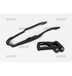 UFO Komplet ślizgów i prowadnica łańcucha Honda CR/CRF 125/250/450 czarny