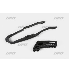 UFO Zestaw ślizg i prowadnica łańcucha Honda CR/CRF 125/250/450 2005-2006, czarny