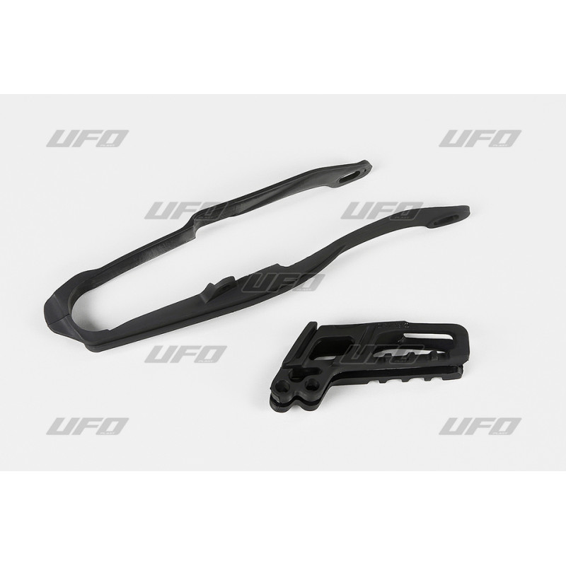 UFO Zestaw ślizg i prowadnica łańcucha Honda CR/CRF 125/250/450 2005-2006, czarny