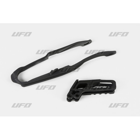 UFO Zestaw ślizg i prowadnica łańcucha Honda CR/CRF 125/250/450 2005-2006, czarny