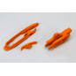 UFO zestaw ślizgów i prowadnica łańcucha KTM SX/SX-F 125-450 2011-2016, pomarańczowy