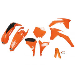 UFO KOMPLET PLASTIKÓW (FULL KIT) Z OSŁONAMI TELESKOPÓW (AMORTYZATORÓW) KTM SXF '11-'12, SX '12 KOLOR POMARAŃCZOWY (KT510E127)