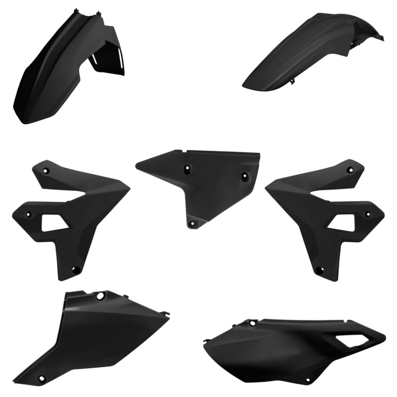 POLISPORT KOMPLET PLASTIKÓW SUZUKI DR-Z 400 (DRZ400) '00-'25 (RESTYLING) KOLOR CZARNY