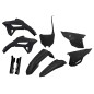 UFO KOMPLET PLASTIKÓW (FULL KIT) Z OSŁONAMI TELESKOPÓW (AMORTYZATORÓW) HONDA CRF 250R '22-'24, CRF 450R '21-'24 KOLOR CZARNY
