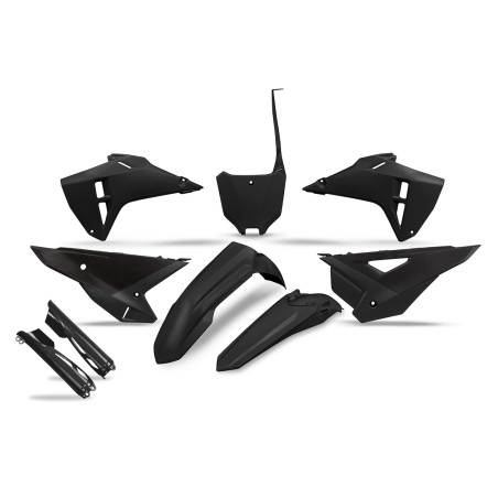 UFO KOMPLET PLASTIKÓW (FULL KIT) Z OSŁONAMI TELESKOPÓW (AMORTYZATORÓW) HONDA CRF 250R / 450R '25-'26 KOLOR CZARNY
