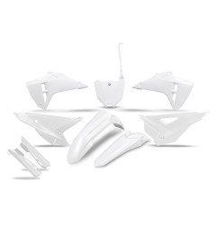 UFO KOMPLET PLASTIKÓW (FULL KIT) Z OSŁONAMI TELESKOPÓW (AMORTYZATORÓW) HONDA CRF 250R / 450R '25-'26 KOLOR BIAŁY