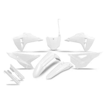 UFO KOMPLET PLASTIKÓW (FULL KIT) Z OSŁONAMI TELESKOPÓW (AMORTYZATORÓW) HONDA CRF 250R / 450R '25-'26 KOLOR BIAŁY