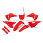 UFO KOMPLET PLASTIKÓW (FULL KIT) Z OSŁONAMI TELESKOPÓW (AMORTYZATORÓW) HONDA CRF 250R / 450R '25-'26 KOLOR CZERWONY