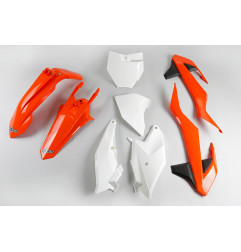 UFO KOMPLET PLASTIKÓW KTM SX 85 '18-'24 KOLOR OEM '18 ( POMARAŃCZOWY / CZARNY / BIAŁY )