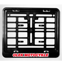 BIKETEC PROMOCJA RAMKA POD TABLICĘ REJESTRACYJNĄ MOTOCYKL/MOTORBIKE KOLOR CZARNY Z LOGO OLEK MOTOCYKLE