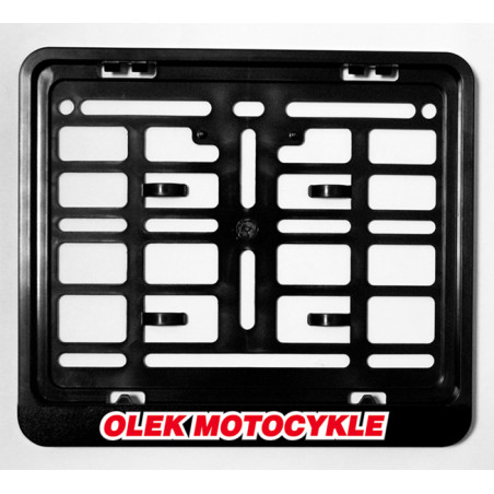 BIKETEC PROMOCJA RAMKA POD TABLICĘ REJESTRACYJNĄ MOTOCYKL/MOTORBIKE KOLOR CZARNY Z LOGO OLEK MOTOCYKLE