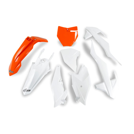 UFO KOMPLET PLASTIKÓW KTM SX 85 '18-'24 KOLOR OEM '23-'24 ( POMARAŃCZOWY / BIAŁY )
