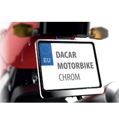BIKETEC RAMKA POD TABLICĘ REJESTRACYJNĄ MOTOCYKL/MOTORBIKE KOLOR CHROM (48730)