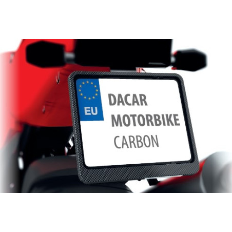 BIKETEC RAMKA POD TABLICĘ REJESTRACYJNĄ MOTOCYKL/MOTORBIKE KOLOR KARBON (48747)