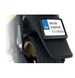 BIKETEC RAMKA POD TABLICĘ REJESTRACYJNĄ SKUTER/SCOOTER KOLOR 3D KARBON (48792)