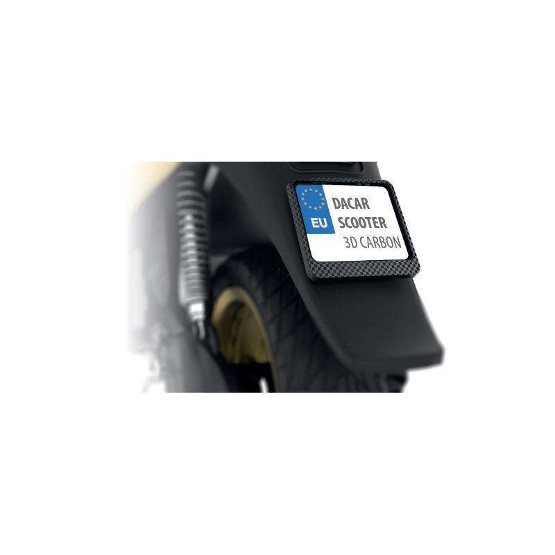 BIKETEC RAMKA POD TABLICĘ REJESTRACYJNĄ SKUTER/SCOOTER KOLOR 3D KARBON (48792)