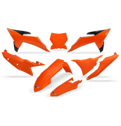 UFO KOMPLET PLASTIKÓW KTM SX 125 / 150 / 250 / 300 '25-'26, SXF (SX-F) 250 / 350 / 450 '25-'26 KOLOR OEM ( POMARAŃCZOWY )