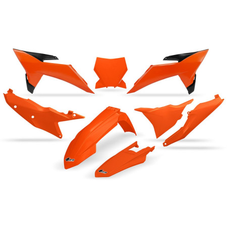UFO KOMPLET PLASTIKÓW KTM SX 125 / 150 / 250 / 300 '25-'26, SXF (SX-F) 250 / 350 / 450 '25-'26 KOLOR OEM ( POMARAŃCZOWY )