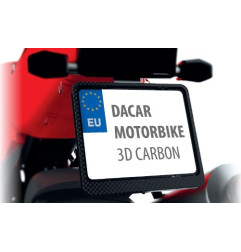 BIKETEC RAMKA POD TABLICĘ REJESTRACYJNĄ MOTOCYKL/MOTORBIKE KOLOR 3D KARBON (48808)