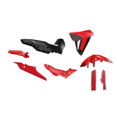RACETECH (RTECH) KOMPLET PLASTIKÓW Z SIEDZENIEM REVOLUTION HONDA XL 750 TRANSALP '23-'25 KOLOR CZERWONY / CZARNY