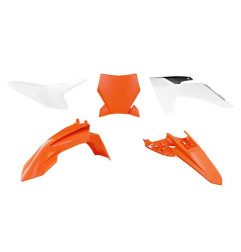 RACETECH (RTECH) KOMPLET PLASTIKÓW KTM SX 50 '24-'25 KOLOR OEM ( POMARAŃCZOWY / BIAŁY / CZARNY )